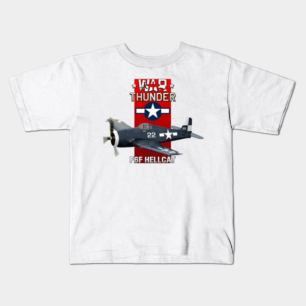 F6F Hellcat Kids T-Shirt by MilMerchant